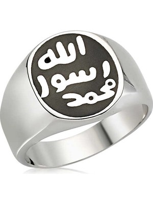 Bazarhane Gümüş Mührü Şerif Erkek Yüzük