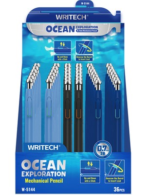 Writech Wrıtech W-5144 Ocean 0,7mm Versatil Kalem - 36'lı Stand