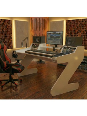 Michael Brean Özel Tasarım  Oyuncu ve Stüdyo Masası 150 cm Bardaklık ve Kulaklık Tutucu Hediye