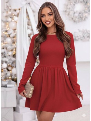 Infivento Kadın Büzgü Detay Elbise