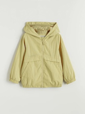 LC Waikiki Sarı Kapüşonlu Erkek Çocuk Yağmurluk  (S6)