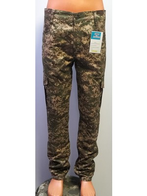 Beyzdenim Kamuflaj Bordolu Kargo Su Itici Çulluk Avcı ve Yürüyüş Pantolonu