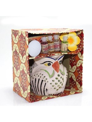 Üreticiniz Ashwork Seramik Baykuş'lu Buhurdanlık Seti No:02 587455