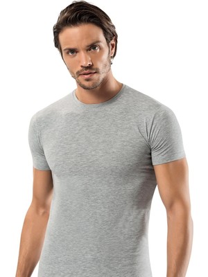 Erdem Erkek Pamuklu O Yaka Kısa Kollu 6'lı Paket Slim Fit Tişört Atlet 1122