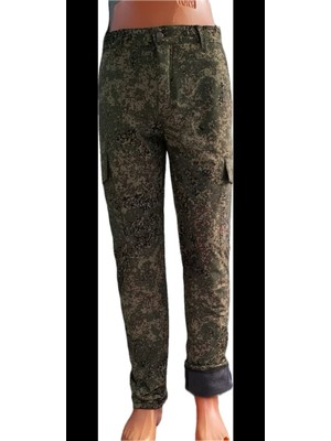 Beyzdenim Çıtır Desen Çulluk Avcı ve Yürüyüş Pantplon Termal ve Komple Su Geçirmez Soğuk Iklim