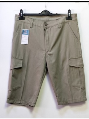 Beyzdenim Acık Haki Ripsstop Diz Alti Kapri Şort