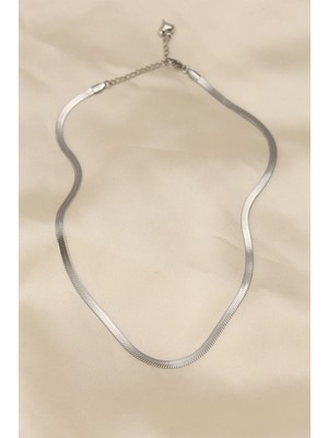 Clariss Ashwork 316L Çelik Silver Renk 45 cm Italyan Zincir Model Kadın Kolye 587455