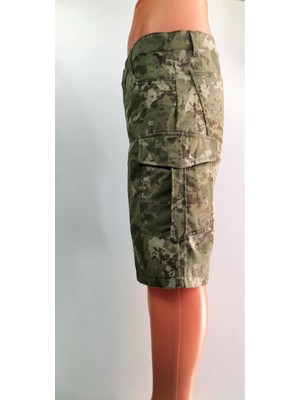 Beyzdenim K.kuvvetleri  Kamuflaj Büyük Beden Şort Kapri Diz Altı Pantolon Su Itici