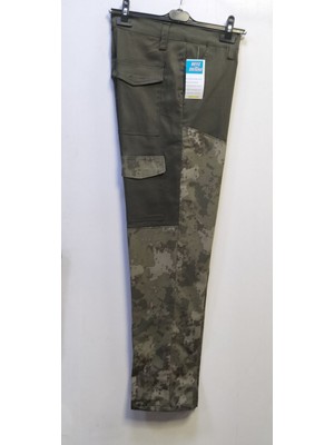 Beyzdenim Haki K.k. Kamuflaj Çulluk Avcı Pantolonu Power Likra Sessiz