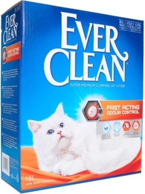 Üreticiniz Ashwork Ever Clean Fast Acting Topaklanan Kedi Kumu 1 Adet 6 Lt 587455