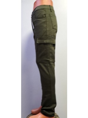 Beyzdenim Haki Full Likra Av ve Nomal Kargo Pantalon