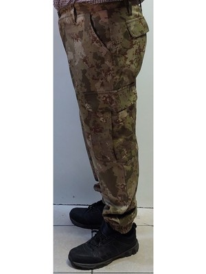 Beyzdenim Askeri Büyük Beden Kara Kuvvetleri Askeri Kamuflaj Pantalon