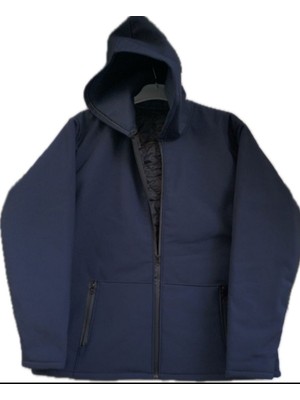 Beyzdenim Lacivert 5 Katmanlı Sowtshell Mebran+T.polar +Elyaf Motorcu Kurye Montu