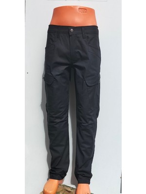 Beyzdenim Siyah Ripsstop Taktikal Kargo Pantolon 54 Beden Yüksek Bel Regular Kesim Günlük Kullanım İçin