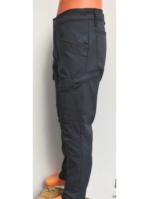 Beyzdenim Yazlık Taktikal Kargo Pantolon Regular Kesim Koyu Lacivert Pamuk Kumaş 6 Cep