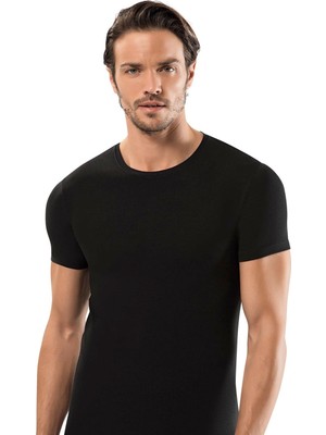 Erdem Erkek Pamuklu O Yaka Kısa Kollu 6'lı Paket Slim Fit Tişört Atlet 1122
