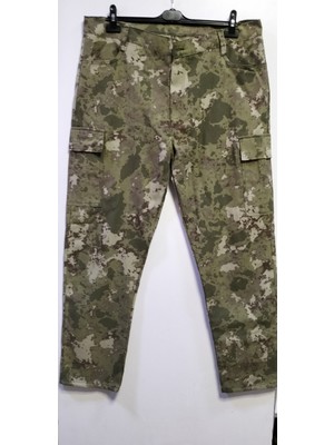 Beyzdenim Yazlık Kamuflaj Su Itiçi Büyük Beden Kargo Pantolon Ripsstop