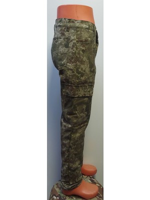 Beyzdenim Sessiz Avcı Kamuflaj Kargo Termal Polarlı Su Itıcı Pantolon