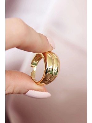 Moco Ashwork Metal Gold Renk Ayarlamalı Kadın Yüzük 587455