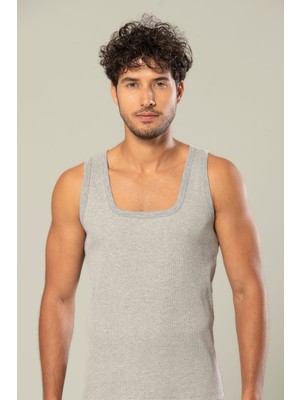 Erdem Erkek Kalın Askılı %100 Pamuklu 6'lı Paket Kaşkorse Atlet 1128