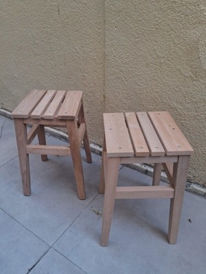 Bengi Ankara Mobilya Tabure St 90582 Izgara Model Kayın Torna Ayak Ham Ürün 2 Adet El Yapım