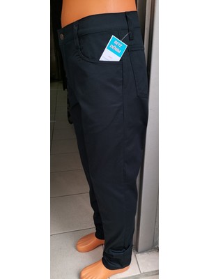 Beyzdenim Yazlık Lacivert Armürlü Büyük Beden Pantolon Günlük Kullanım İçin Pamuk Kumaş