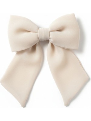 Jz Moda Şifon Fiyonk Otomatik Klipsli Toka - Farklı Renk Seçenekli Kurdele Saç Aksesuarı