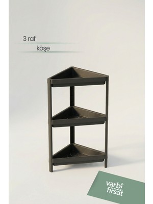 UltraMint Üçgen Çok Katlı Köşe Banyo Rafı, Şampuanlık, Düzenleyici, Modern Tasarım