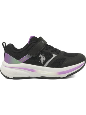U.s. Polo Assn. Yute Jr 5pr Siyah Kız Çocuk Spor Ayakkabı