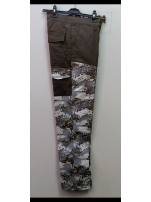 Beyzdenim Kahve Kar Desen Av.avcı.yürüyüş Çulluk Avcı Büyük Beden Pantolon