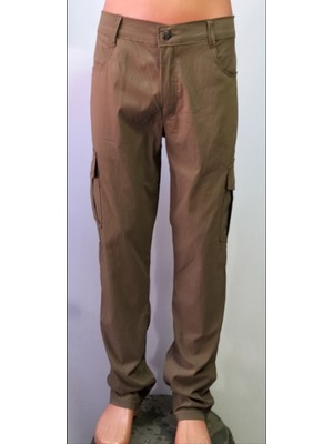 Beyzdenim Sütlü Kahve Ultra İnce Yazlık Büyük Beden Pantolon Regular Kesim Pamuk Kumaş Günlük Stil
