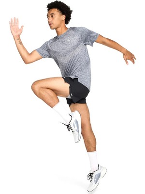Nike Dri-Fit Adv Stride Running Short-Sleeve Gri Spor Koşu T-Shirt - HV5203-437