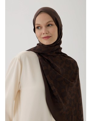 Valentino Orlandi Logo Serisi Monogram Şal - 06244 Acı Kahve