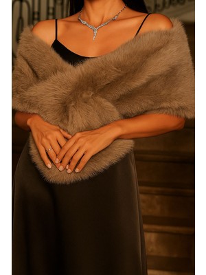 Laviyonsa Kışlık Kürk Etol Davet Şalı