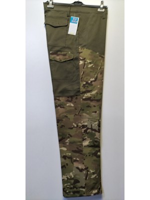Beyzdenim Haki Kamuflaj Çulluk Avcı Pantolonu Power Likra Günlük Kullanım İçin Dayanıklı Model