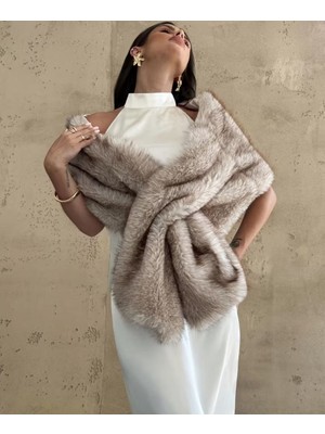 Laviyonsa Kışlık Kürk Etol Davet Şalı