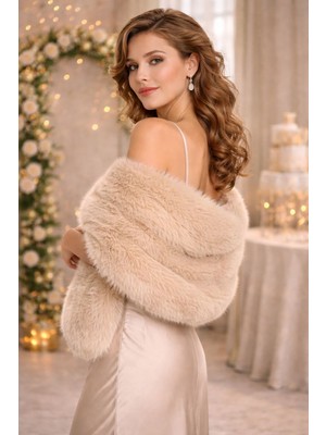 Laviyonsa Kışlık Kürk Etol Davet Şalı