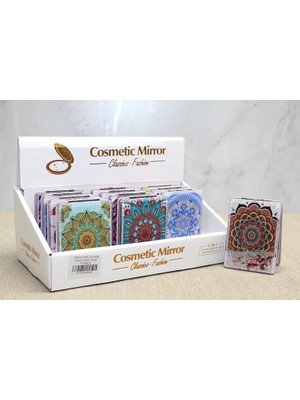 Üreticiniz Ashwork Mandala Desenli Hareketli Sulu El Aynası ALK4581 587455