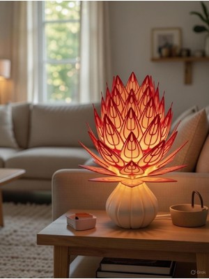 Zero Land Drnds 3D Baskı Uyku Çiçeği Gece Lambası