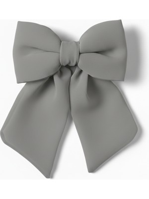 Jz Moda Şifon Fiyonk Otomatik Klipsli Toka - Farklı Renk Seçenekli Kurdele Saç Aksesuarı