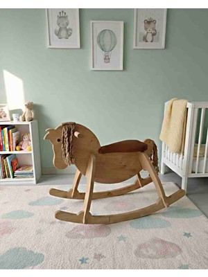 Cute Wood Ahşap Sallanan At-Deri Koltuk,konforlu & Pratik Tasarım