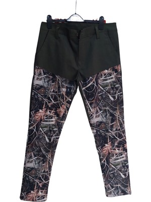 Beyzdenim Orman Desen Haki Kamuflaj Likralı Çulluk Paçalar Su Geçirmez Av (Avcı ve Yürüyüş) Pantolonu