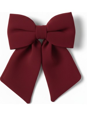 Jz Moda Şifon Fiyonk Otomatik Klipsli Toka - Farklı Renk Seçenekli Kurdele Saç Aksesuarı