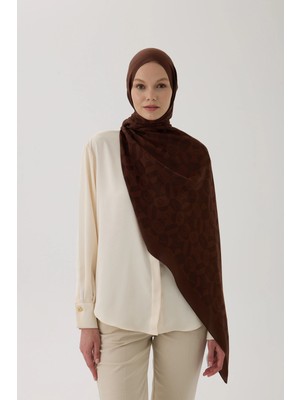 Valentino Orlandi Logo Serisi Monogram Şal - 06244 Kahve
