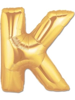 Üreticiniz Ashwork K Harf Folyo Balon Altın Renk  40 Inç 587455