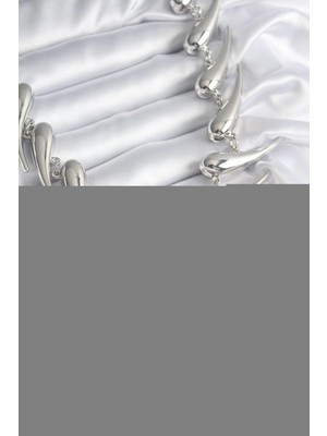 Clariss Ashwork Vıp Seri Özel Model Gümüş Renk Kadın Kolye 587455