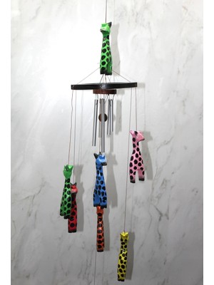 Üreticiniz Ashwork Ahşap Zürafali Rüzgar Çani Sayang:3 587455