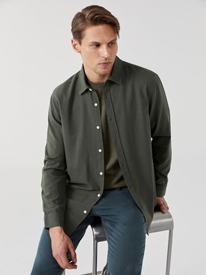 Lc Waikiki Yeni Sezon Regular Fit Uzun Kollu Gabardin Erkek Gömlek