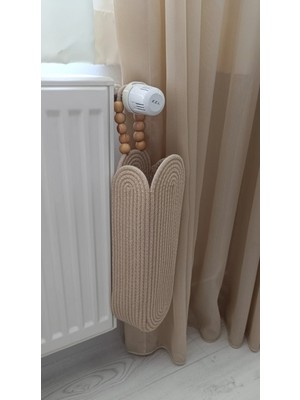 UltraMint Şık ve Çok Amaçlı Hasır Banyo Sepeti, Düzenleyici Poşetlik ve Maşa Organize Edici