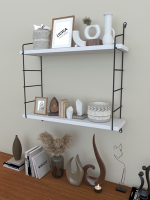 UltraMint Çift Katlı Beyaz Tel Banyo Dolabı, Pratik ve Şık Saklama Çözümü